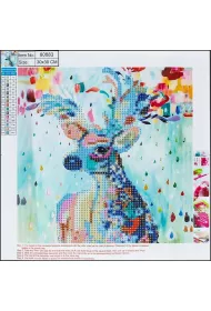 Centrum Diamentowa mozaika 5D - Deer 30x30cm