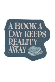Half Moon Bay Pulteney Press Naklejka A Book A Day Keeps Reality