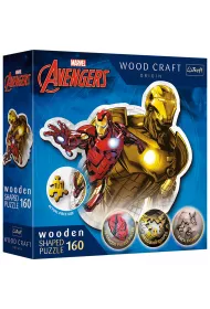 Puzzle drewniane 160 el. Odwa�ny Iron Man Trefl