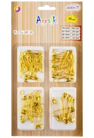 Aliga Agrafki z�ote mix wielko�ci AGR-0910 100 szt.