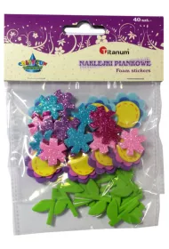 Titanum Naklejki piankowe kwiaty mix