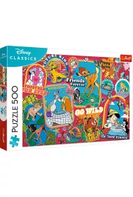 Puzzle 500 el. Disney: Na przestrzeni lat Trefl