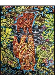 Kolorowanka welwetowa Kocia natura 47x35cm