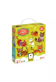Puzzle 40 el. I Love Cats Banana Panda