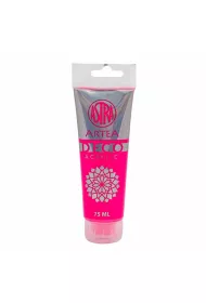 Astra Farba akrylowa Deco Artea tuba neonowa r�owy 75ml