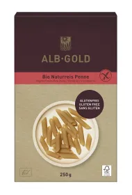 Alb-Gold Makaron ry�owy razowy penne bezglutenowy 250 g Bio
