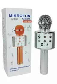 W&k Mikrofon bezprzewodowy srebrny