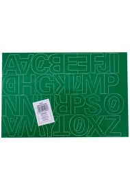 Artdruk Litery samoprzylepne 4 cm 8 arkuszy zielony