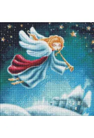 Diamentowa mozaika - �wi�teczny Anio� 40x40cm Ideyka