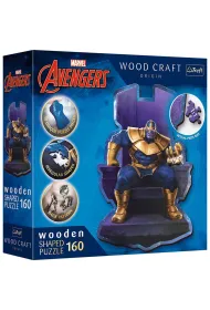 Puzzle drewniane 160 el. Avengers Thanos na Tronie Trefl