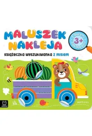 MALUSZEK NAKLEJA. KSI��ECZKA WYSZUKIWANKA Z MISIEM 3 , Z DU�YMI NAKLEJKAMI