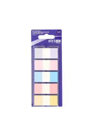 Strigo Zak�adki indeksuj�ce z linijk� 45x20mm 5 kolor�w 100 kartek
