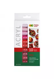 Happy Color Farby akrylowe 10 kolor�w x 12 ml