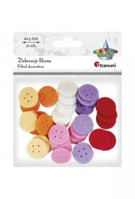 Titanum Filcowe guziki mix kolor�w 72 szt.
