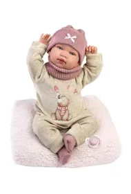 Lalka bobas p�acz�ca Tina 44cm Llorens