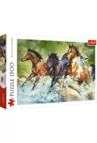 Puzzle 1500 el. Trzy dzikie konie Trefl
