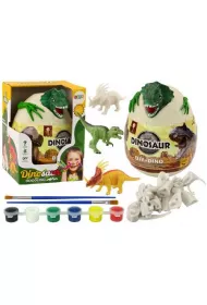 Jajo z dinozaurami do malowania DIY LeanToys