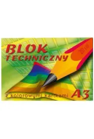 Kreska Blok techniczny z kolorowymi kartkami A3-10