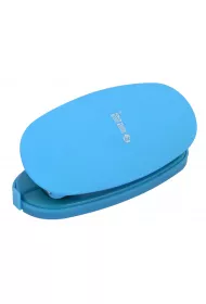MemoBe Dziurkacz Soft-Touch neon niebieski