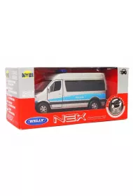 Mercedes Sprinter 1:34 Policja srebrny WELLY