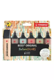 Zakrelacz Stabilo Boss Original Nature Colors 6 szt.