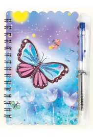Centrum Notes na spirali z d�ugopisem Butterfly 30 kartek