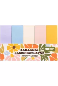 Zak�adki samoprzylepne BLOOM-Boho, 5szt. x 40 ark, 9x10cm, Happy Color