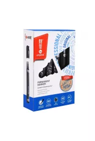 Marker permanentny czarny MemoBe 12 szt.