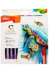 Deli Pastele olejne Color Emotion 24 kolory 24 szt.