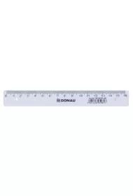 Linijka plastikowa 16cm DONAU trasnsparentna
