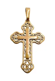 Zawieszka Krzy�yk Poz�acany 32x20mm