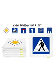 Poduszki Znaki Drogowe 3cm 6 szt Akson