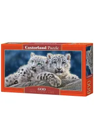 Puzzle 600 el. Snow Leopard Cubs Castorland