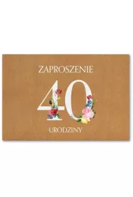 Trend Zaproszenie Urodziny 40 ZT38 10 szt.