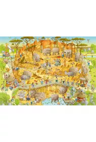 Puzzle 1000 el. Afryka�skie ZOO Heye