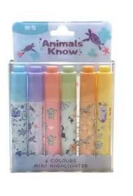 Happy Color Zakre�lacze mini Animals Planet 6 szt.