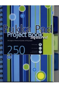 Pukka Pad Ko�ozeszyt A5 125 kartek kratka oprawa PCV przek�adki niebieski PUKKA 1383 kratka 125 kartek