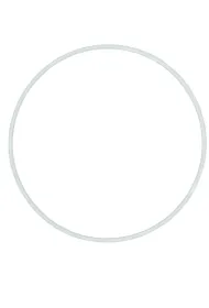Aliga Ring metalowy bia�y 40cm