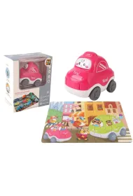 Auto puzzle 20 el. Przygoda drogowa - taxi Pro Kids
