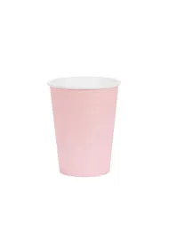 PartyDeco Kubeczki papierowe jasny r�owy 250ml 6 szt