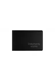 Ok�adka na dokumenty ucznia PVC ma�a czarna BIURFOL OD-12-01