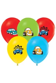 Balon dekoracyjny 12  Samochody op.5 szt. Party GODAN GZ-SMK5