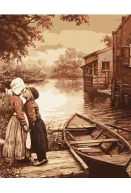 Ideyka Malowanie po numerach - Pierwszy poca�unek 40x50cm