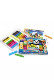 Sweet colours Zestaw plastelina + kredki 8 kolor�w