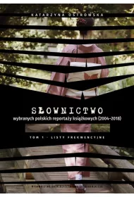 eBook Sownictwo wybranych polskich reportay ksikowych (2004–2018). Tom 1. Listy frekwencyjne pdf