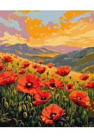 Ideyka Malowanie po numerach - Cisza w�r�d mak�w 40x50cm