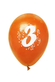 Arpex Balon dekoracyjny z nadrukiem cyferki 3 K7905