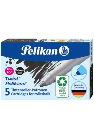 Pelikan Naboje do pi�r kulkowych czarne 5 szt.