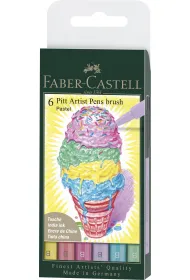 Faber-Castell Pitt artist pen pastel etui 6 szt.