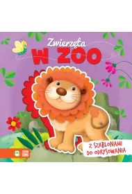 Zwierz�ta w zoo ksi��ka z szablonami do odrysowania